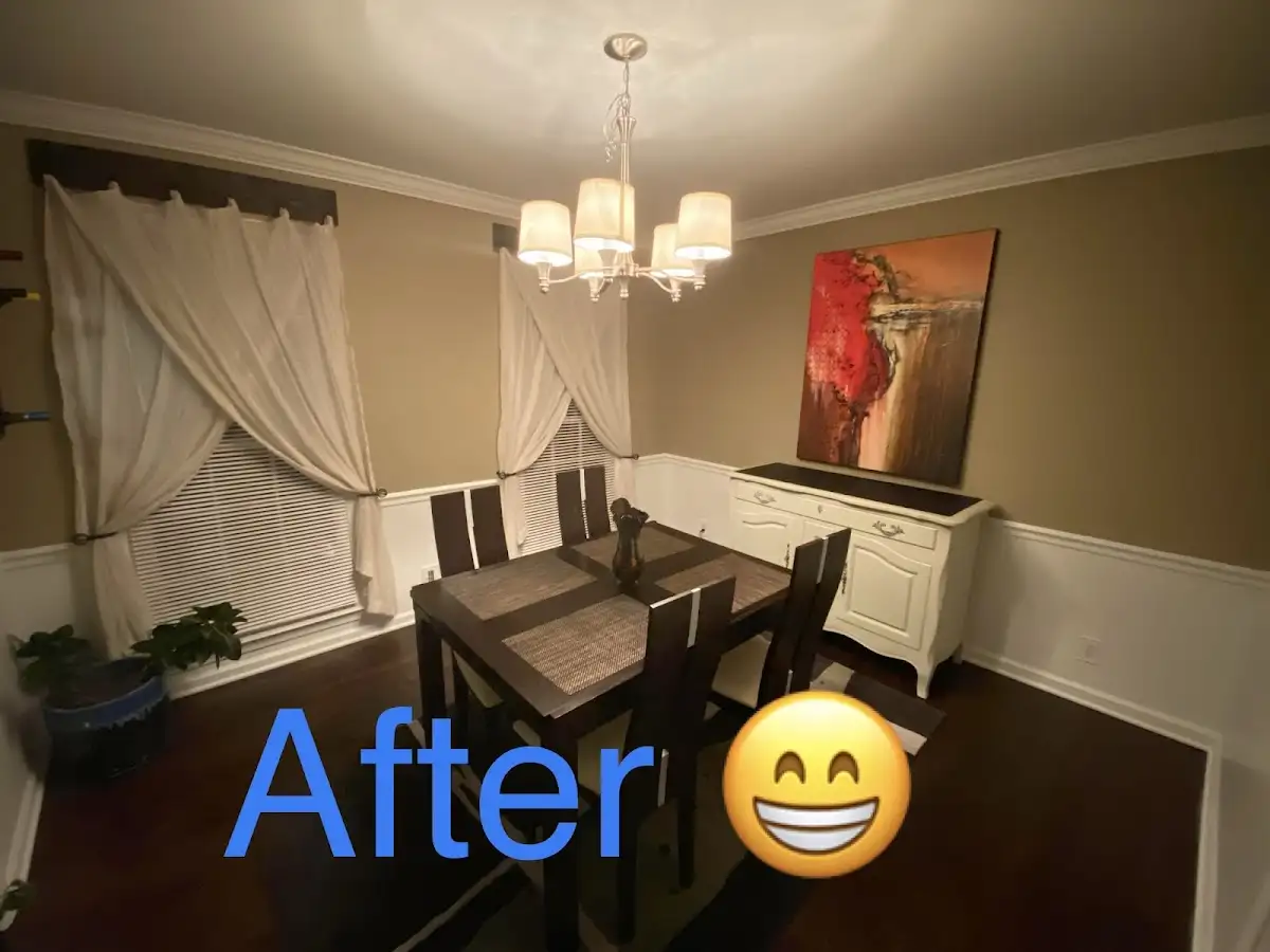 Professional dining room restoration after water damage in West Lafayette